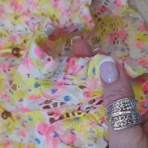 Victoria's Secret Pastel Crochet Knit Drawstring Shorts - Picture 3 of 6